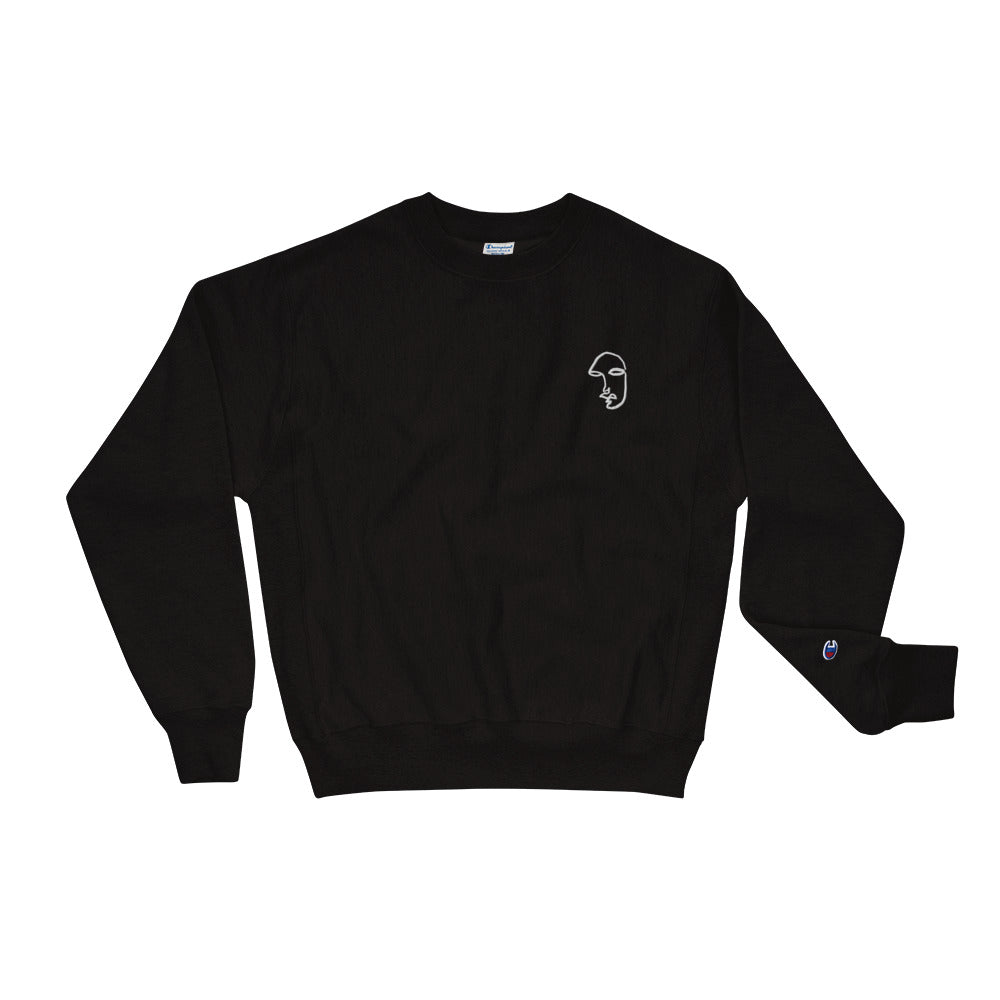 "I SEE YOU" Option Nomad x CHAMPION SWEATSHIRT [BLACK]