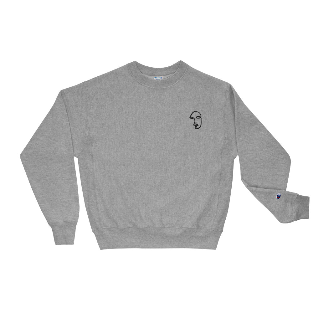 "I SEE YOU" Option Nomad x CHAMPION SWEATSHIRT [GREY]